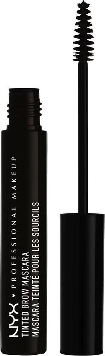 NYX Professional Makeup Tinted Brow Mascara - Black TBM05 - Wenkbrauw Mascara - 6,2 Gr 2 NYX Professional Makeup Tinted Brow Mascara - Black TBM05 - Wenkbrauw Mascara - 6,2 Gr - Afbeelding 2