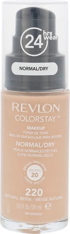 Revlon Colorstay Makeup Foundation SPF 20 - 220 Natural Beige - 30 Ml - Foundation 11 Revlon Colorstay Makeup Foundation SPF 20 - 220 Natural Beige - 30 Ml - Foundation -Make-Up Poeder Verkoop 360x1200 2