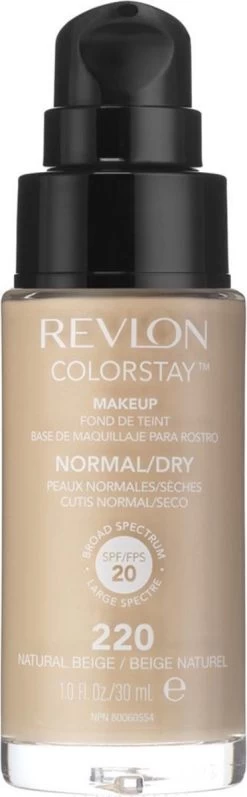 Revlon Colorstay Makeup Foundation SPF 20 - 220 Natural Beige - 30 Ml - Foundation