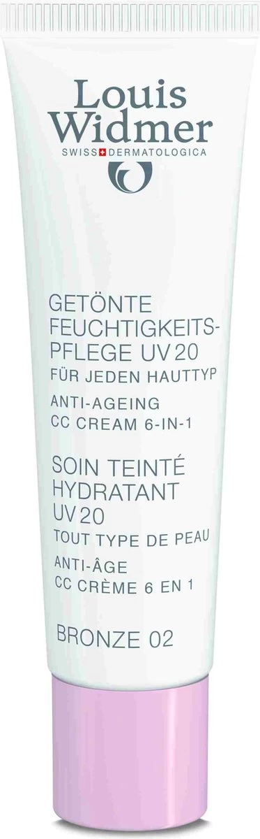 Louis Widmer CC-cream (getinte Dagverzorging UV20) Nr.2 Bronze Ongeparfumeerd 3 Louis Widmer CC-cream (getinte Dagverzorging UV20) Nr.2 Bronze Ongeparfumeerd - Afbeelding 3