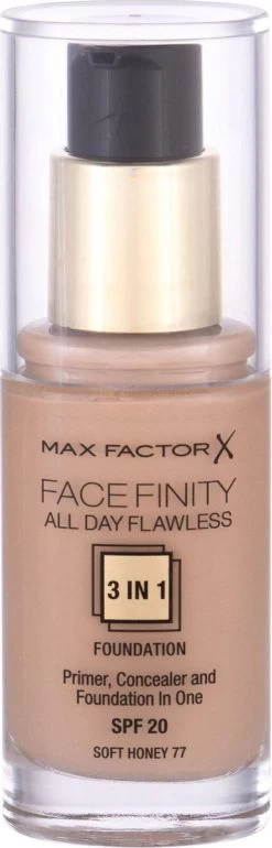 Max Factor Facefinity All Day Flawless 3-in-1 Liquid Foundation - 077 Soft Honey 19 Max Factor Facefinity All Day Flawless 3-in-1 Liquid Foundation - 077 Soft Honey -Make-Up Poeder Verkoop 385x1200 1