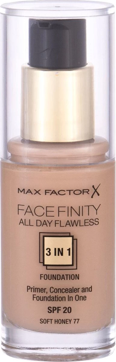 Max Factor Facefinity All Day Flawless 3-in-1 Liquid Foundation - 077 Soft Honey 8 Max Factor Facefinity All Day Flawless 3-in-1 Liquid Foundation - 077 Soft Honey - Afbeelding 8