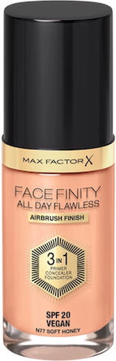 Max Factor Facefinity All Day Flawless 3-in-1 Liquid Foundation - 077 Soft Honey 12 Max Factor Facefinity All Day Flawless 3-in-1 Liquid Foundation - 077 Soft Honey - Afbeelding 12