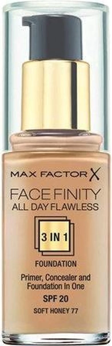 Max Factor Facefinity All Day Flawless 3-in-1 Liquid Foundation - 077 Soft Honey 10 Max Factor Facefinity All Day Flawless 3-in-1 Liquid Foundation - 077 Soft Honey - Afbeelding 10