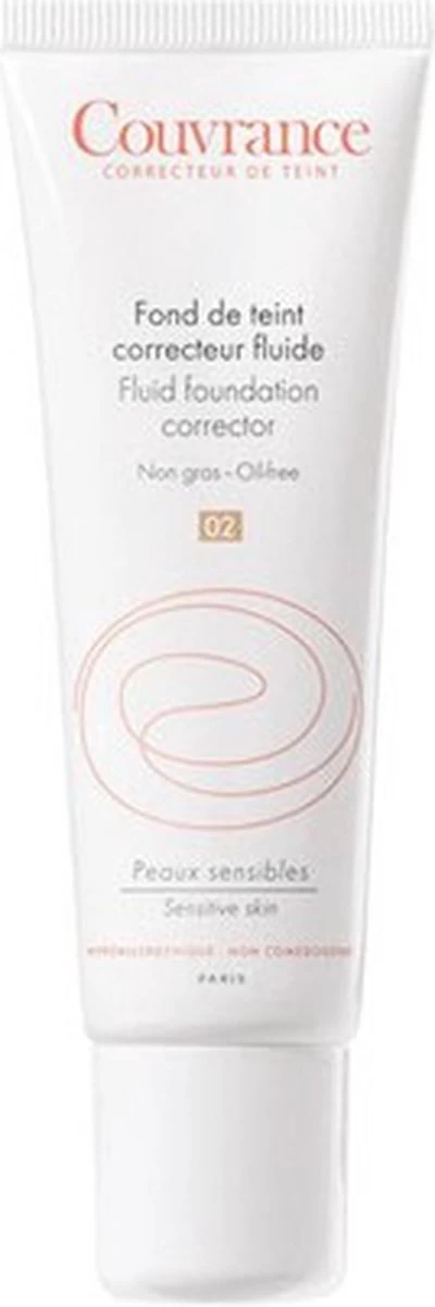 Avene Couvrance Fluid Foundation Corrector SPF20 30ml 6 Avene Couvrance Fluid Foundation Corrector SPF20 30ml - Afbeelding 6