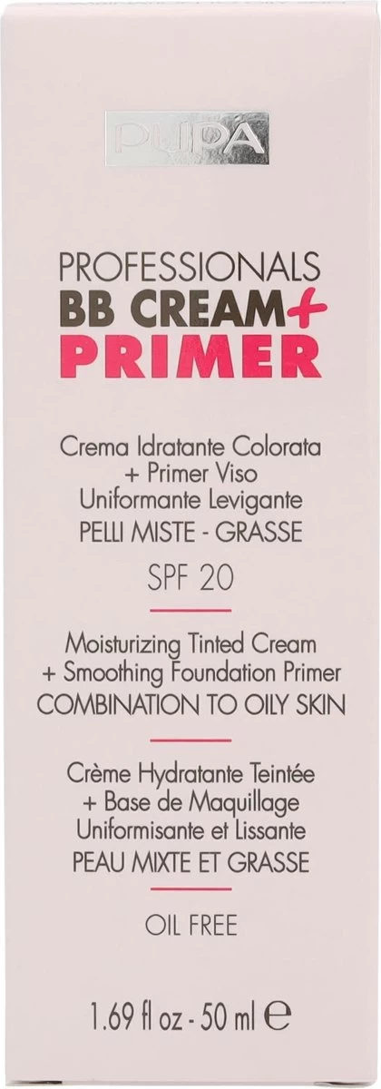 Pupa BB Cream + Primer For Combination To Oily Skin - 002 Sand 2 Pupa BB Cream + Primer For Combination To Oily Skin - 002 Sand - Afbeelding 2
