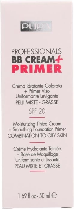 Pupa Milano BB Cream + Primer For Combination To Oily Skin - 001 Nude -Make-Up Poeder Verkoop 427x1200 2