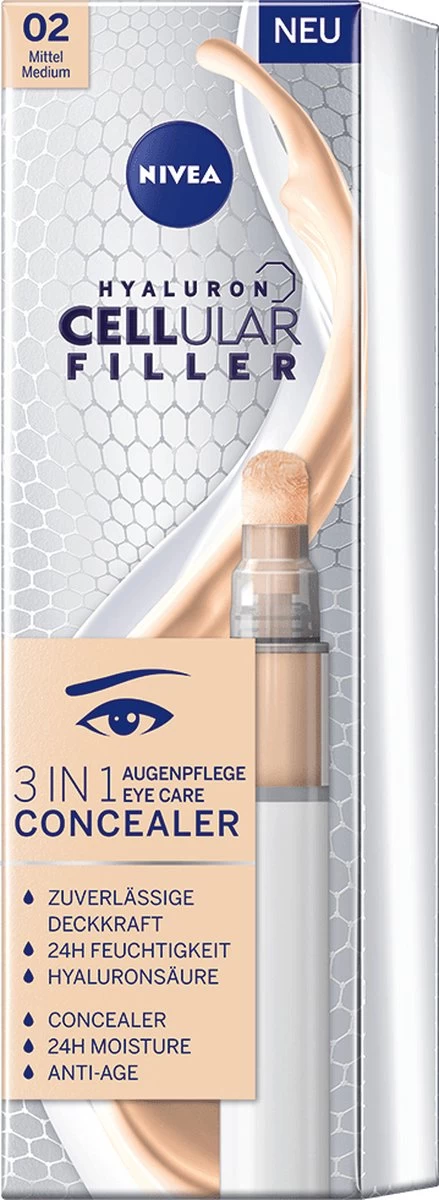 NIVEA Cellular Filler 3 In 1 Oogconcealermake-up 4 Ml 3 NIVEA Cellular Filler 3 In 1 Oogconcealermake-up 4 Ml - Afbeelding 3
