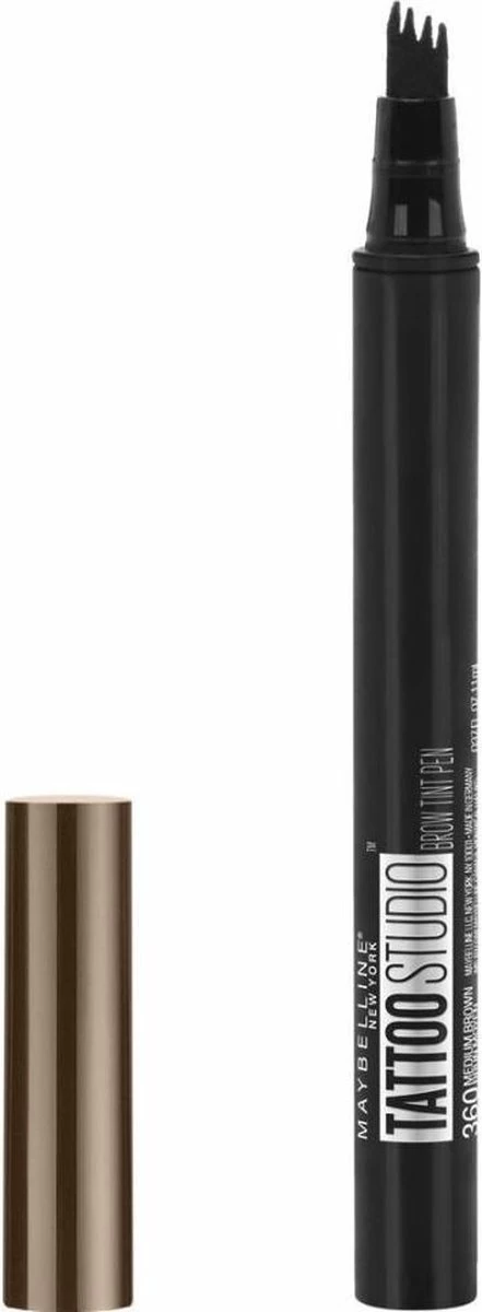 Maybelline TattooBrow 1D Wenkbrauwpen - 120 Medium 2 Maybelline TattooBrow 1D Wenkbrauwpen - 120 Medium - Afbeelding 2