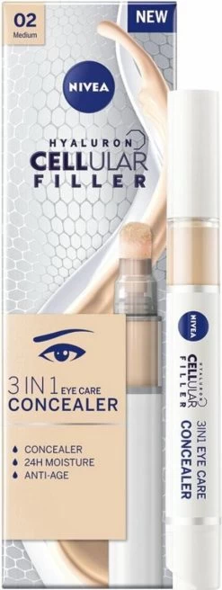 NIVEA Cellular Filler 3 In 1 Oogconcealermake-up 4 Ml 13 NIVEA Cellular Filler 3 In 1 Oogconcealermake-up 4 Ml -Make-Up Poeder Verkoop 452x1200