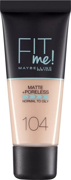 Maybelline Fit Me Matte & Poreless Foundation - 104 Soft Ivory 23 Maybelline Fit Me Matte & Poreless Foundation - 104 Soft Ivory -Make-Up Poeder Verkoop 474x1200