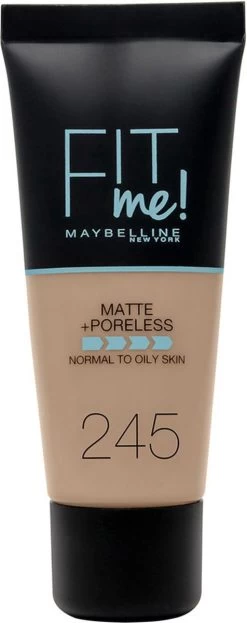 Maybelline Fit Me Matte & Poreless Foundation - 245 Classic Beige - 30 Ml -Make-Up Poeder Verkoop 476x1200 1