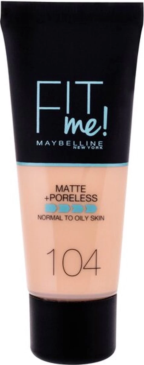 Maybelline Fit Me Matte & Poreless Foundation - 104 Soft Ivory 12 Maybelline Fit Me Matte & Poreless Foundation - 104 Soft Ivory - Afbeelding 12