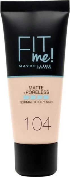 Maybelline Fit Me Matte & Poreless Foundation - 104 Soft Ivory 24 Maybelline Fit Me Matte & Poreless Foundation - 104 Soft Ivory -Make-Up Poeder Verkoop 477x1200 2