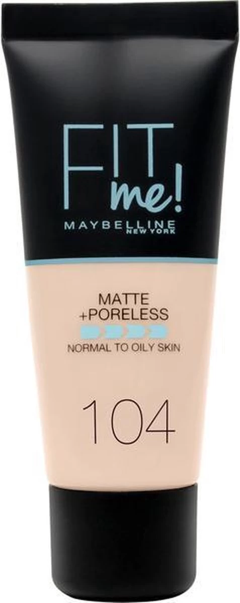 Maybelline Fit Me Matte & Poreless Foundation - 104 Soft Ivory 11 Maybelline Fit Me Matte & Poreless Foundation - 104 Soft Ivory - Afbeelding 11