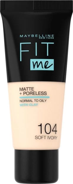 Maybelline Fit Me Matte & Poreless Foundation - 104 Soft Ivory 22 Maybelline Fit Me Matte & Poreless Foundation - 104 Soft Ivory -Make-Up Poeder Verkoop 478x1200 1