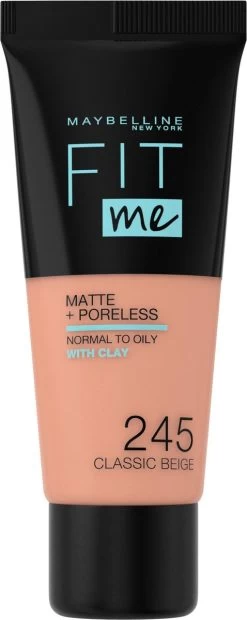 Maybelline Fit Me Matte & Poreless Foundation - 245 Classic Beige - 30 Ml -Make-Up Poeder Verkoop 478x1200 2