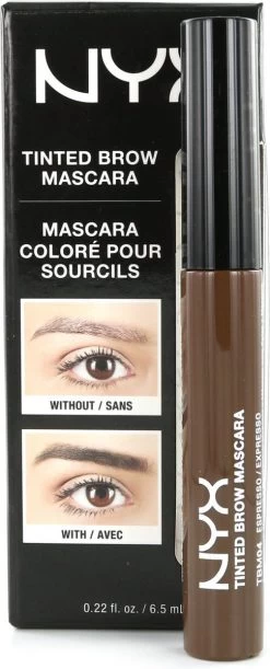 NYX Professional Makeup Tinted Brow Mascara - Espresso TBM04 - Wenkbrauwgel - 6,2 Gr -Make-Up Poeder Verkoop 485x1200 1