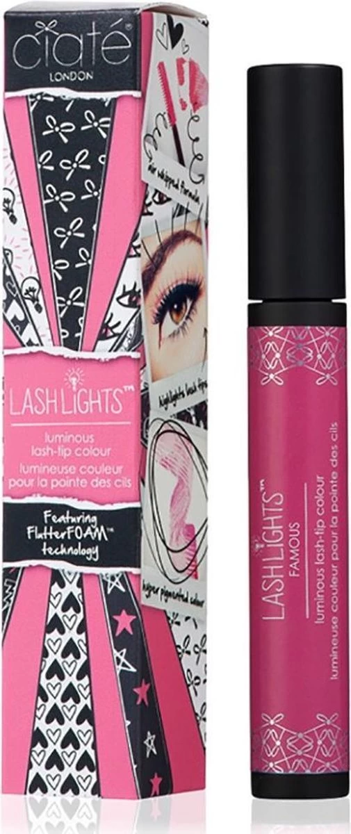 Ciaté Lashlights Famous Pink Mascara 6.5ml 1 Ciaté Lashlights Famous Pink Mascara 6.5ml
