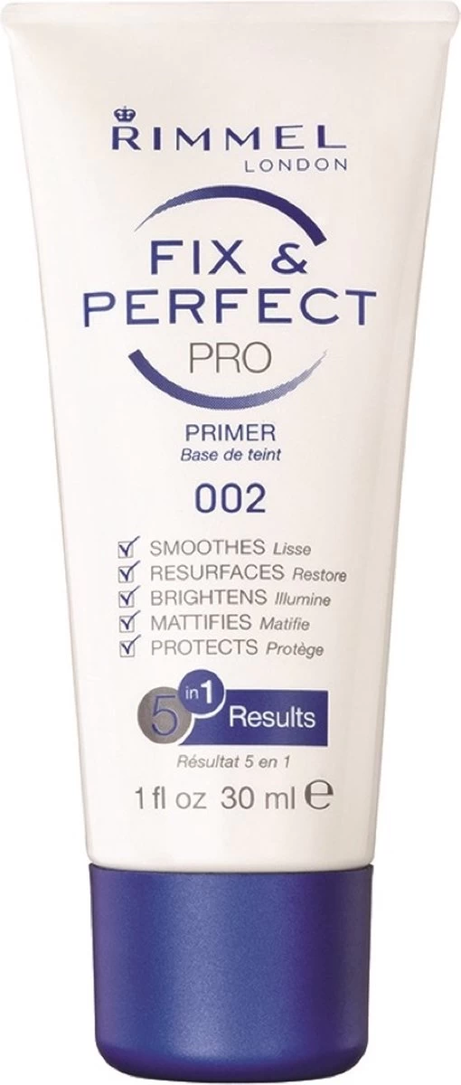 Rimmel London Fix & Perfect Make-Up Primer - 002 Transparent - 30 Ml 9 Rimmel London Fix & Perfect Make-Up Primer - 002 Transparent - 30 Ml - Afbeelding 9