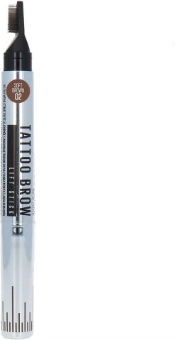 Maybelline New York - Tattoo Brow Lift Stick 02 Soft Brown - Bruin Wenkbrauwpotlood Met Stylingborstel