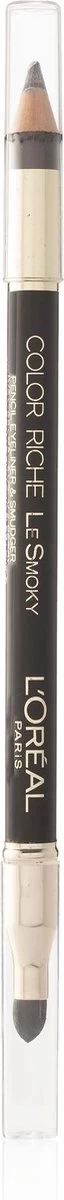 L’Oréal Paris Color Riche Le Smoky - 201 Black Velourt - Oogpotlood 6 L’Oréal Paris Color Riche Le Smoky - 201 Black Velourt - Oogpotlood - Afbeelding 6