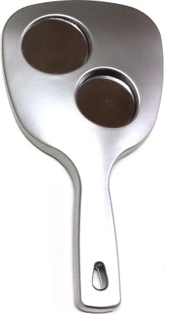 Handspiegel Trio - Spiegel Ø 13,5 Cm - 1X 3X & 5X Vergrotend - Zilver - Afmeting: 25 X 13,3 Cm. 5 Handspiegel Trio - Spiegel Ø 13,5 Cm - 1X 3X & 5X Vergrotend - Zilver - Afmeting: 25 X 13,3 Cm. -Make-Up Poeder Verkoop 653x1200 2