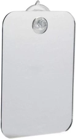 Merkloos Make-up Spiegel Wit - Spiegeltje - Badkamer Spiegel - Waterbestendig - Reisspiegel - 17 X 13 Cm