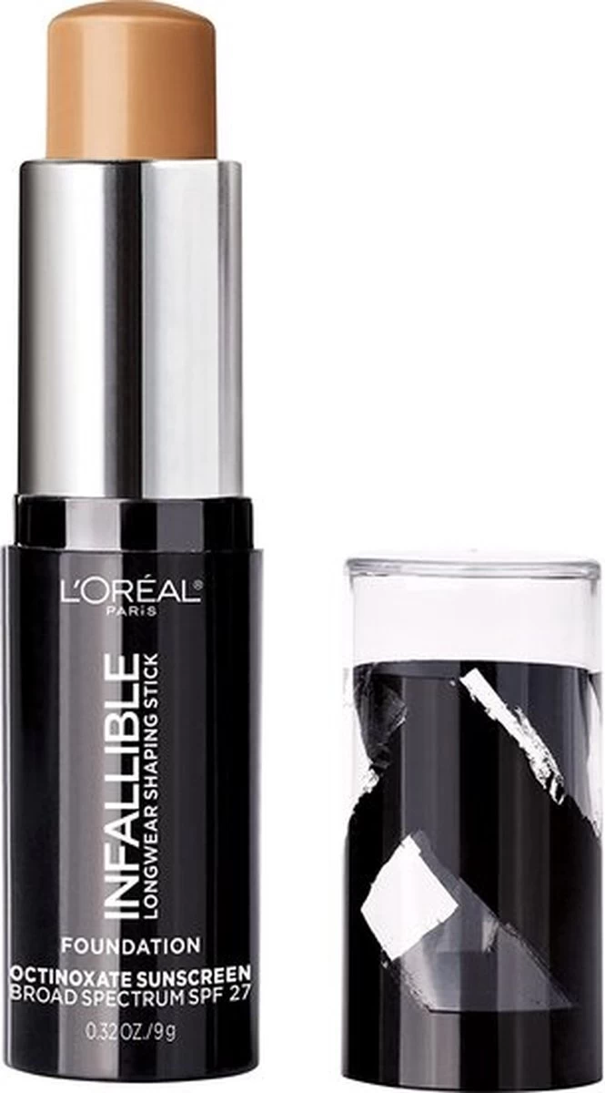 L'Oreal Paris - Infallible - Longwear Shaping Stick - Foundation - 409 Honey - SPF 27 - Caramel - 9 G 1 L'Oreal Paris - Infallible - Longwear Shaping Stick - Foundation - 409 Honey - SPF 27 - Caramel - 9 G