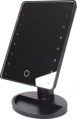 Benson Make Up Spiegel - LED Touch - Dimbaar - 16 Leds - Zwart