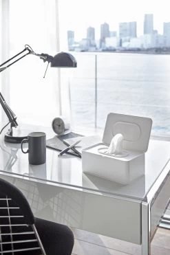 Yamazaki Bakje Voor Vochtige Doekjes - Wit - Met Deksel -Make-Up Poeder Verkoop 800x1200 30