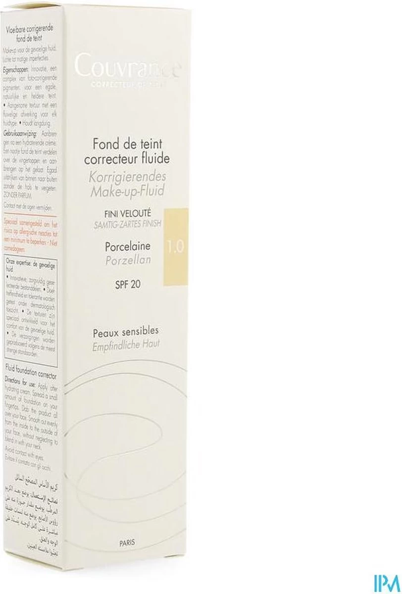 Avene Couvrance Fluid Foundation Corrector SPF20 30ml 4 Avene Couvrance Fluid Foundation Corrector SPF20 30ml - Afbeelding 4
