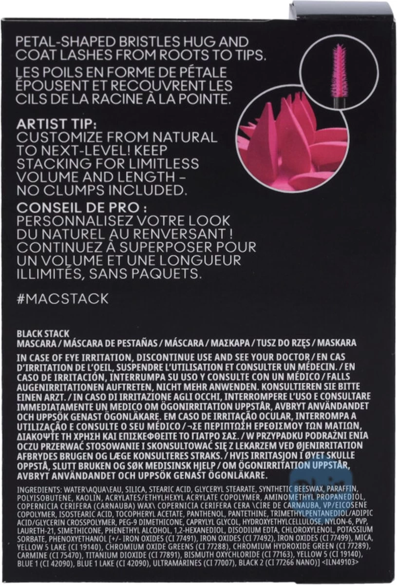 MAC Cosmetics Stack Mascara Mascara 12 Ml 1 MAC Cosmetics Stack Mascara Mascara 12 Ml