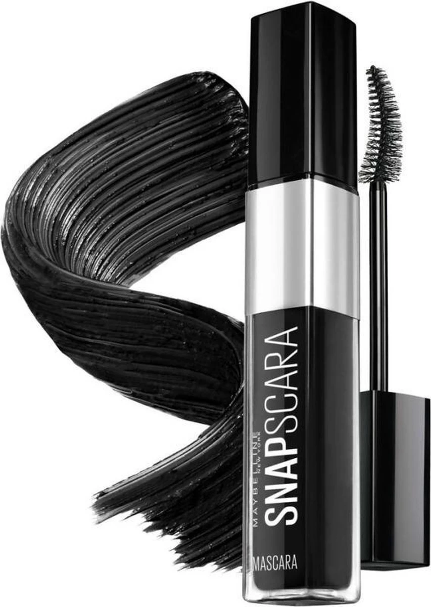 Maybelline Snapscara Mascara - 01 Pitch Black 2 Maybelline Snapscara Mascara - 01 Pitch Black - Afbeelding 2