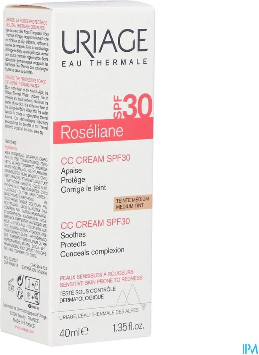 Uriage Roséliane Cc Crème Spf30 5 Uriage Roséliane Cc Crème Spf30 - Afbeelding 5
