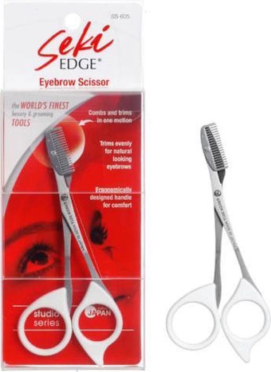 Seki Edge S605 Eyebrow Scissor Wenkbrauwschaartje - Wenkbrauw Trimmer 2 Seki Edge S605 Eyebrow Scissor Wenkbrauwschaartje - Wenkbrauw Trimmer - Afbeelding 2