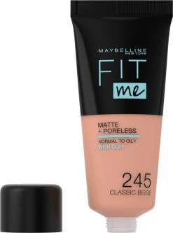 Maybelline Fit Me Matte & Poreless Foundation - 245 Classic Beige - 30 Ml -Make-Up Poeder Verkoop 891x1200 1
