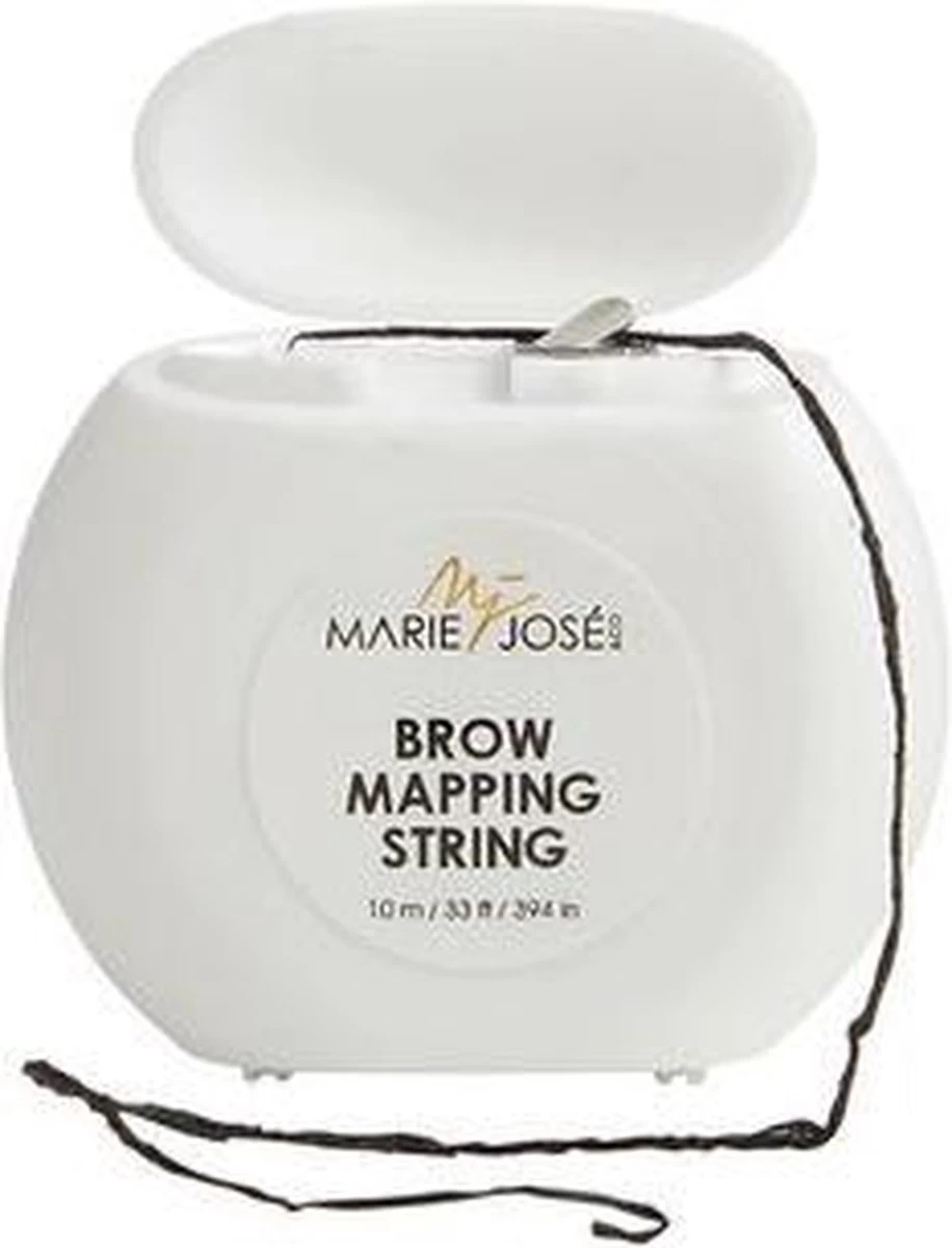 Marie-José & Co - Brow Mapping String - Voor Henna Brows & Microblading - Kleur Draad: Zwart - 1 X 10 M - 50 Toepassingen 1 Marie-José & Co - Brow Mapping String - Voor Henna Brows & Microblading - Kleur Draad: Zwart - 1 X 10 M - 50 Toepassingen