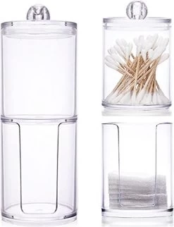 Without Lemon - Wattenstaafjes En Wattenschijfjes Houder - Dubbel Transparant Opberghouder - Opbergdoosje - Makeup Organizer - Open En Dichte Houder - Met Deksel - Stapelbaar 11 Without Lemon - Wattenstaafjes En Wattenschijfjes Houder - Dubbel Transparant Opberghouder - Opbergdoosje - Makeup Organizer - Open En Dichte Houder - Met Deksel - Stapelbaar -Make-Up Poeder Verkoop 920x1200 1