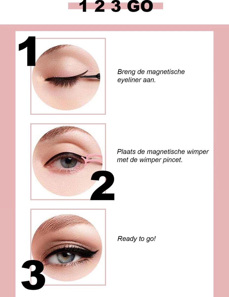 Nepwimers Zonder Lijm | Magnetische Wimpers | Eyeliners | Diamond Wimpers | Pincet | Wimperset | Model Diamond | Fake Lashes | M5 Lashes Diamond Set | Herbruikbare Wimpers | 3D Wimpers | Kit | Waterbestendig | Natuurlijke Wimpers | Waterproof 13 Nepwimers Zonder Lijm | Magnetische Wimpers | Eyeliners | Diamond Wimpers | Pincet | Wimperset | Model Diamond | Fake Lashes | M5 Lashes Diamond Set | Herbruikbare Wimpers | 3D Wimpers | Kit | Waterbestendig | Natuurlijke Wimpers | Waterproof - Afbeelding 13