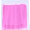Wegwerp Microbrushes - Wimpers Uitbreiding - Individuele Lash Verwijderen - Wattenstaafje - Micro Borstel Voor Wimper Extensions Tool- Microbrush - 100stuks Roze